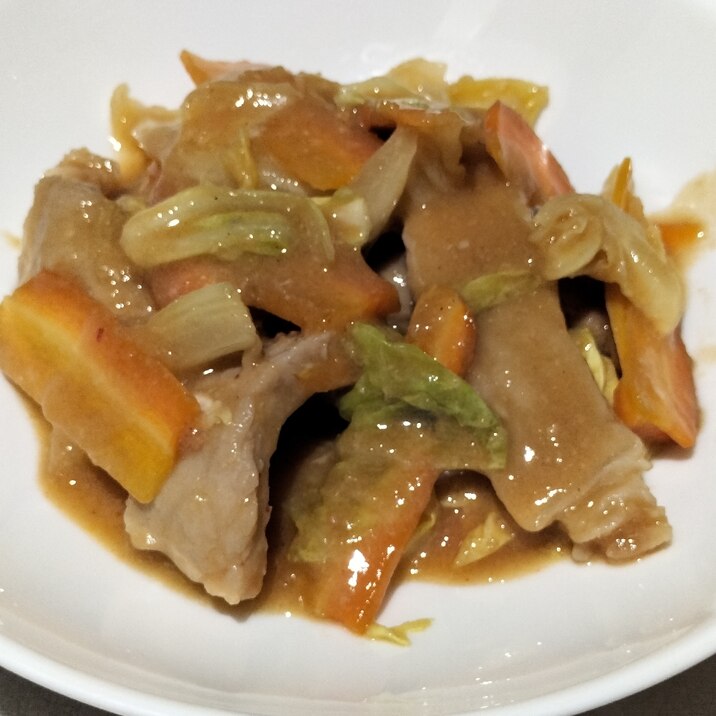 レンジで簡単ヘルシー♪回鍋肉風味噌炒め